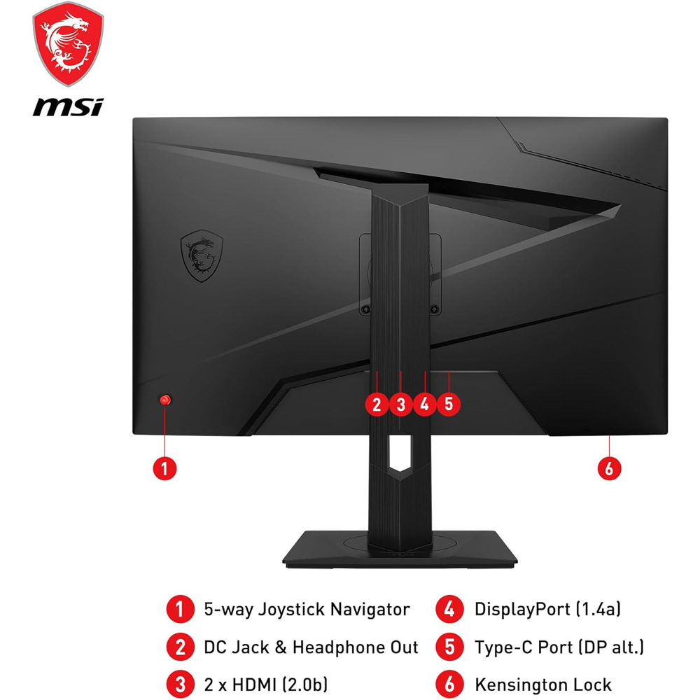 Màn Hình Gaming MSI G274QPX (27.0 inch - 2K - IPS - 240Hz - 1ms - USB TypeC - GSync - DisplayHDR400 - NightVision)