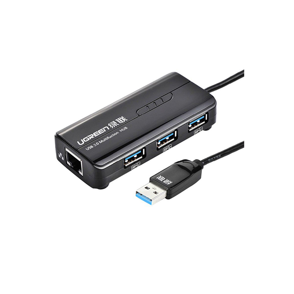Bộ chia 3 cổng USB 3.0 tich hợp cổng mạng Gigabit 10/100/1000Mbps Ugreen 20265