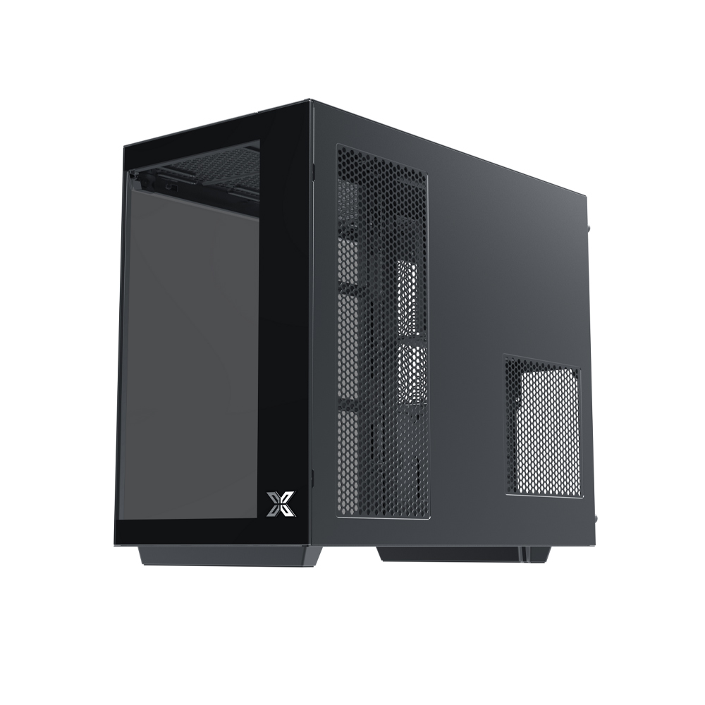 Vỏ thùng Xigmatek Cubi M Black EN42775 (MATX, Màu Đen, case Bể Cá)