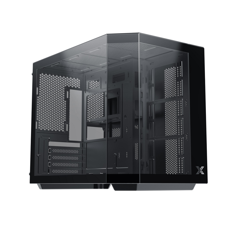 Vỏ thùng Xigmatek Cubi M Black EN42775 (MATX, Màu Đen, case Bể Cá)