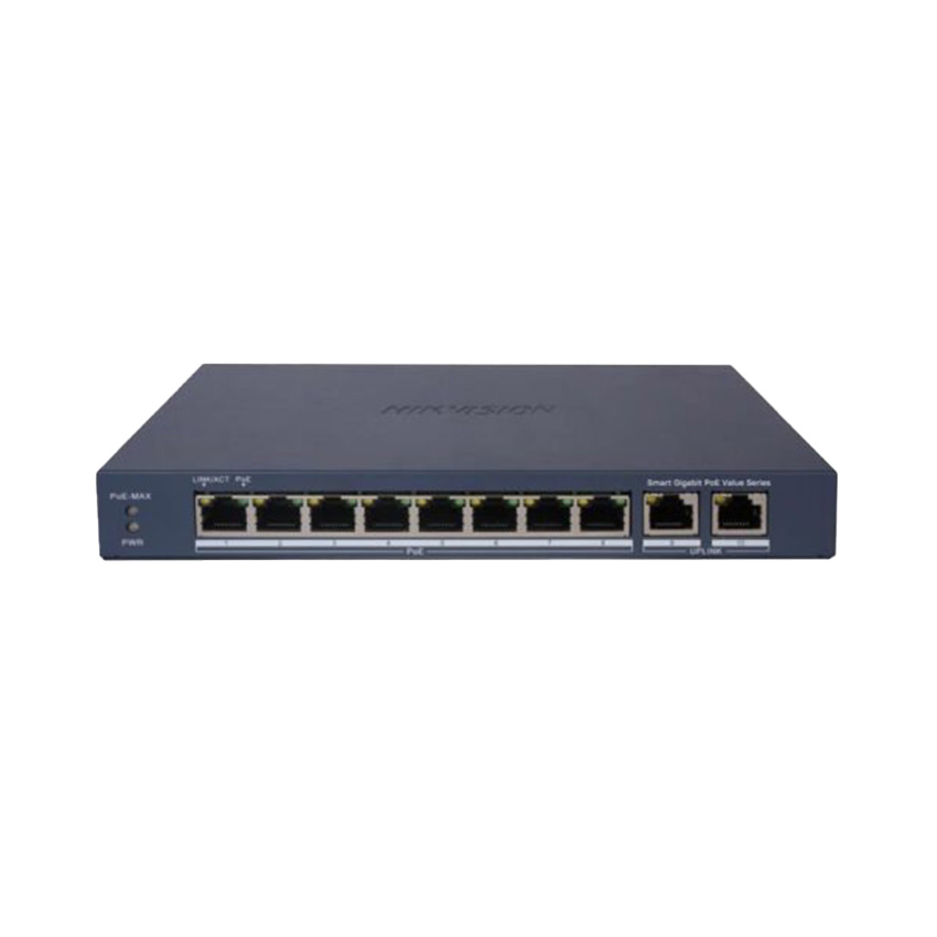 Bộ chia mạng POE Hikvision DS-3E1510P-EI/M 8 cổng