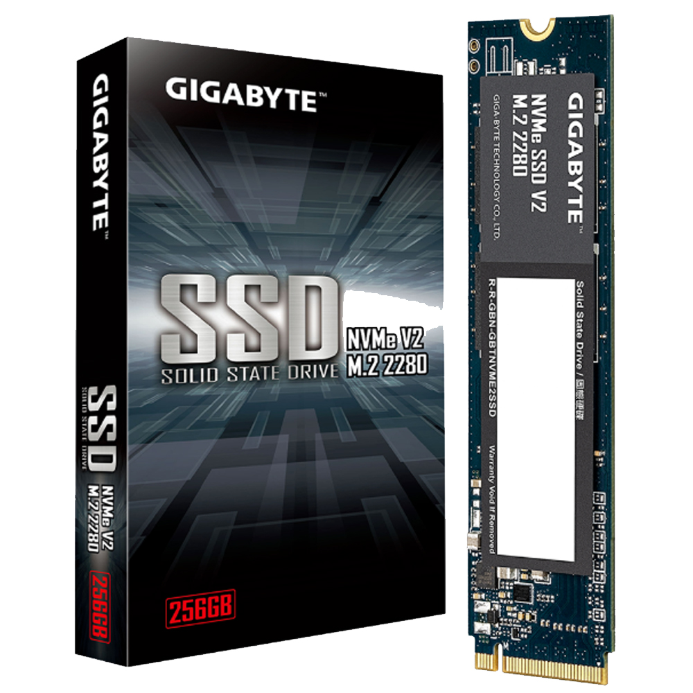 Ổ cứng SSD Gigabyte 256GB M.2 1.0 PCIe NVMe Gen 3.0x4 (G3NVMEV2256G)