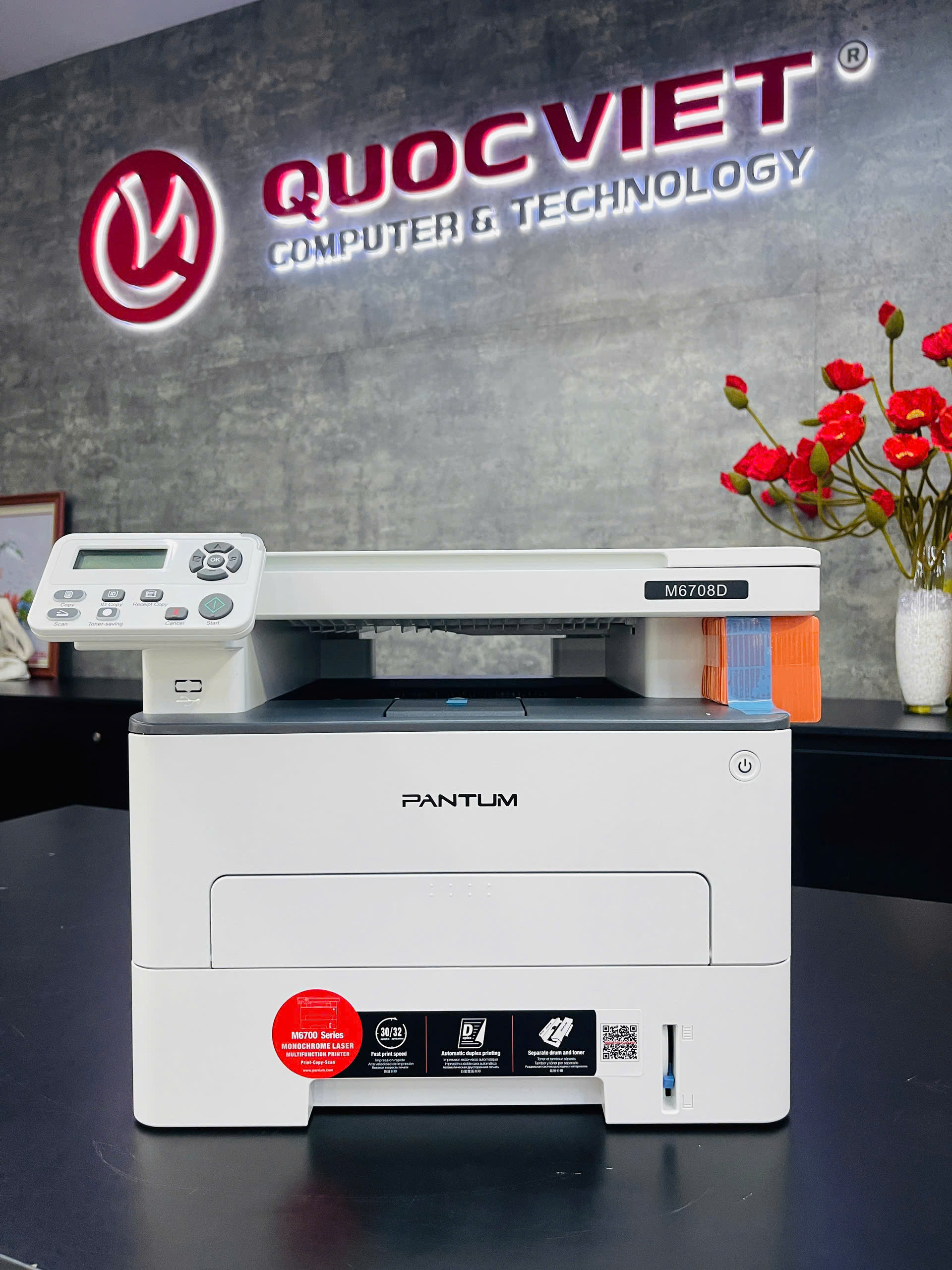 Máy in laser đen trắng PANTUM M6708D (A4/A5/ In/ Copy/ Scan/ Đảo mặt)