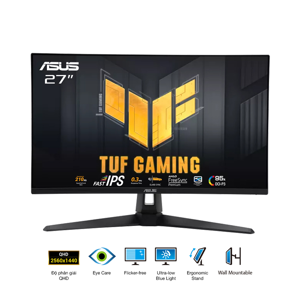 Màn Hình Gaming ASUS TUF Gaming VG27AQ5A (27 inch - IPS - 2K - 210Hz - 1ms - Speaker)