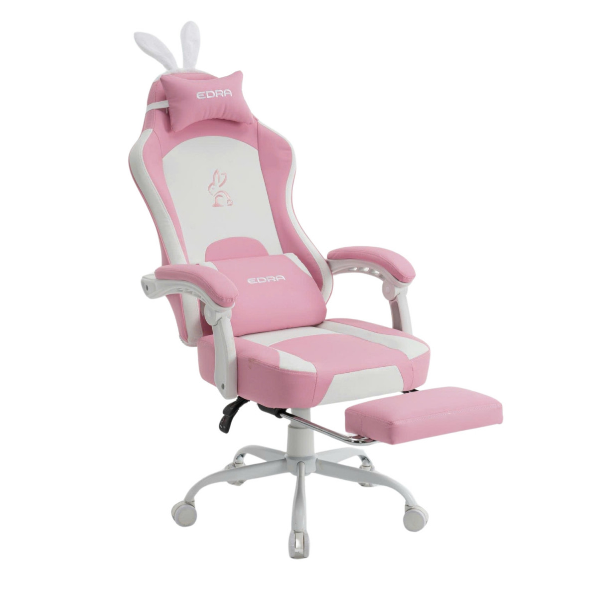 Ghế Gaming EDRA EGC238 Rabbit (Pink) ( Có kê Chân)
