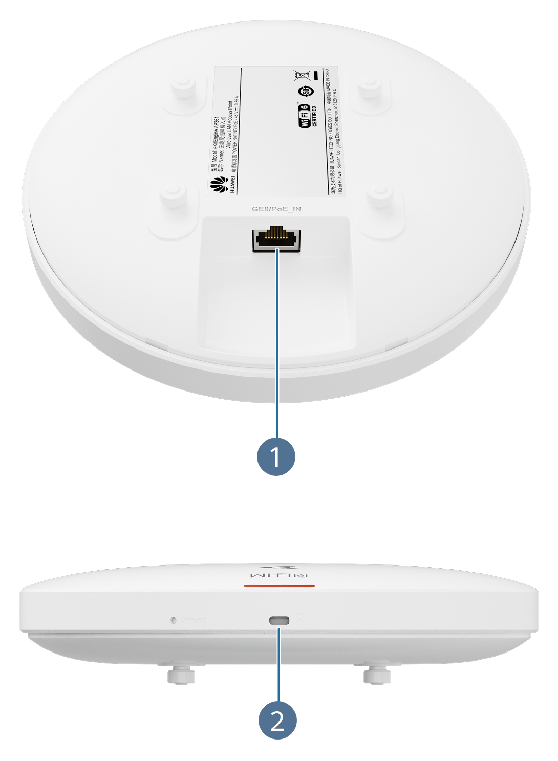 Thiết bị thu phát sóng wifi 6 Huawei AP361 (chưa kèm nguồn)