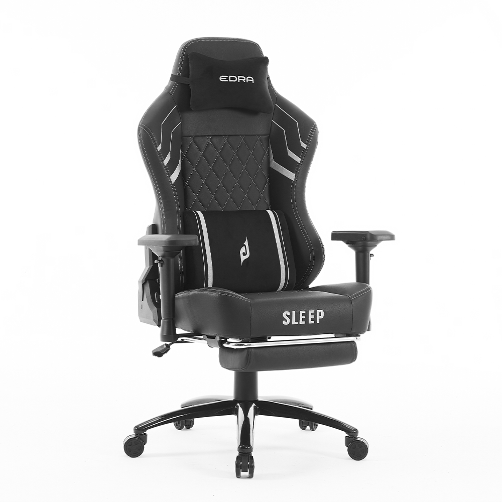 Ghế game EDRA SLEEP - EGC233 (Black) ( Kê chân)