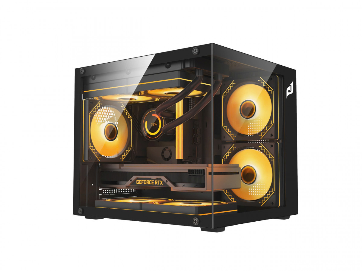 Vỏ thùng Edra ECS1305 Black (M-ATX/Mini-TX) ( Không Fan)