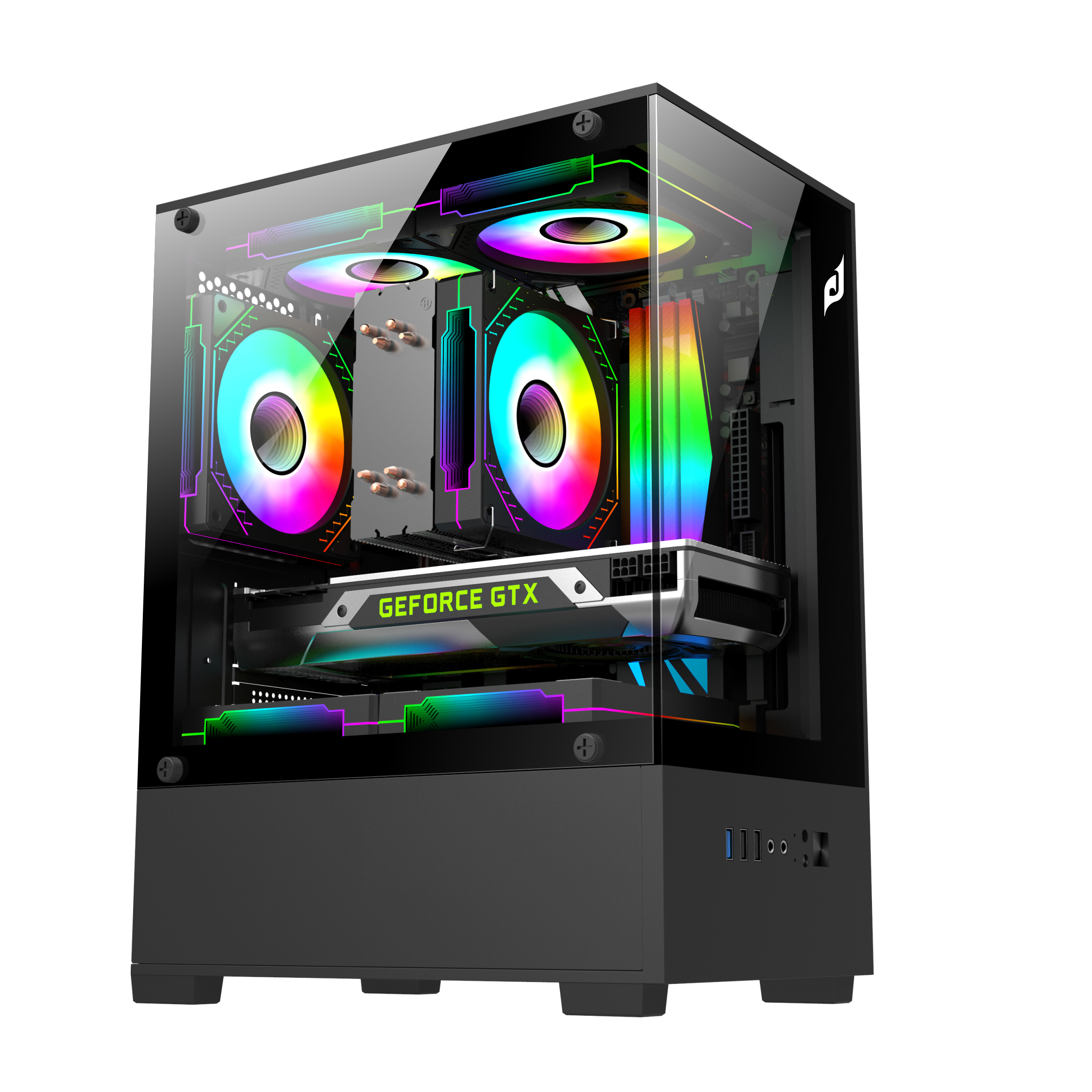 Vỏ thùng Edra ECS1303 Black (M-ATX/ITX) ( Không Fan)