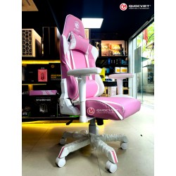 Ghế xoay EGC225 Queen màu trắng-hồng E-Dra