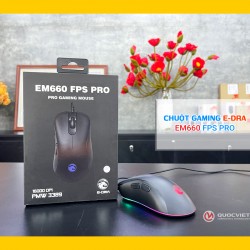 Chuột gaming E-Dra EM660 Pro FPS (USB/RGB/Đen)