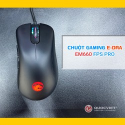 Chuột gaming E-Dra EM660 Pro FPS (USB/RGB/Đen)