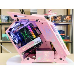 VỎ CASE VSP E-ROG ES1 GAMING PINK ( M-ATX) ( NO FAN)