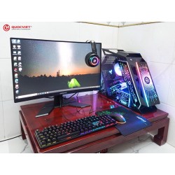 VỎ CASE VSP E-ROG ES1 GAMING BLACK ( M-ATX) ( NO FAN)