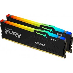 Bộ Nhớ Ram Kingston FURY Beast RGB 64GB (2x32GB) DDR5 bus 5200Mhz (KF552C40BBAK2-64)