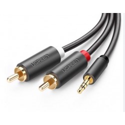 Cáp Chuyển audio 1 ra 2 RCA (hoa sen) Ugreen 10511 dài 1,5m