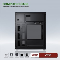 Vỏ Case VSP V212 Gaming 2 FAN ( NO FAN)