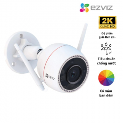 Camera EZVIZ H3C 3MP 2K Wifi Color Night thân ngoài trời, có màu ban đêm, đàm thoại 2 chiều