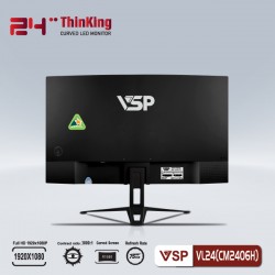 Màn Hình Cong Monitor VSP CM2406H 24inch Black 75hz 
