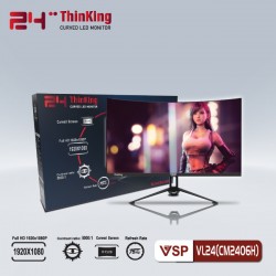 Màn Hình Cong Monitor VSP CM2406H 24inch Black 75hz 
