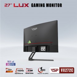 Màn Hình Cong Monitor VSP VX272C 27 inch 165hz Black 