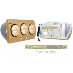Đèn sưởi nhà tắm 3 bóng Kangaroo KG3BH01