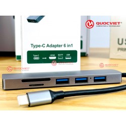 Bộ chuyển đổi Type-C sang HDMI/SD/TF/USB One Pro (OP-Z202414)