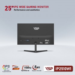 Màn Hình Monitor VSP IP2510W1 Black IPS 25 inch 100hz