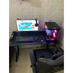Bàn Game khổ 1200x600 chân chữ K, mặt gỗ có cắt vát