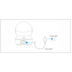 Camera EZVIZ C6N Pro 3MP 2K W1 Color Wifi quay quét 360 độ trong nhà, có màu ban đêm