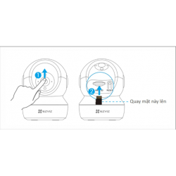 Camera EZVIZ C6N Pro 3MP 2K W1 Color Wifi quay quét 360 độ trong nhà, có màu ban đêm
