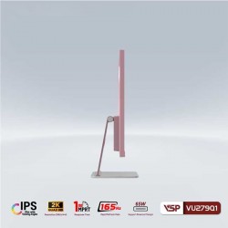 Monitor VSP VU279Q1 (27 inch/QHD/IPS/165Hz/1ms/USB-C 65W/Pink)
