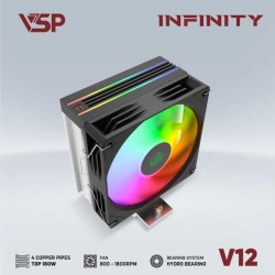 Tản CPU VSP V12 LED ARGB Đen