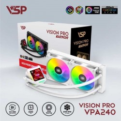 Tản nhiệt nước VSP Vision Pro VPA240 2 Fan Trắng