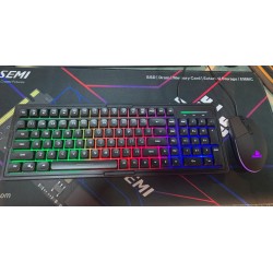 Bộ phím chuột KM2000 Black (có led)