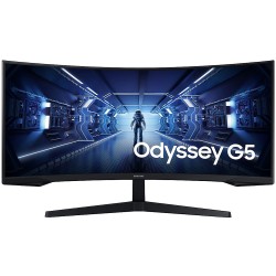 Màn Hình Gaming UltraWide SAMSUNG Odyssey G5 LC34G55TWWEXXV (34.0 inch - WQHD - 165Hz - VA - 1ms - FreeSync - HDR10 - Curved)