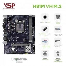 Bo mạch chủ VSP H81M UNIKA VH M2	