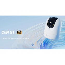 Camera EZVIZ C6N G1 4K 8MP quay quét 360 độ trong nhà, đàm thoại 2 chiều, có màu ban đêm