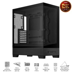 Vỏ máy tính Asus A31 TG BLACK (Mid Tower/ ATX/ Đen)