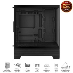Vỏ máy tính Asus A31 TG BLACK (Mid Tower/ ATX/ Đen)