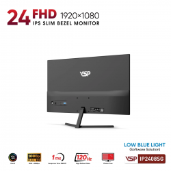 Màn hình VSP IP2408SG (24 inch / IPS / FHD / 120Hz / 1ms) Black