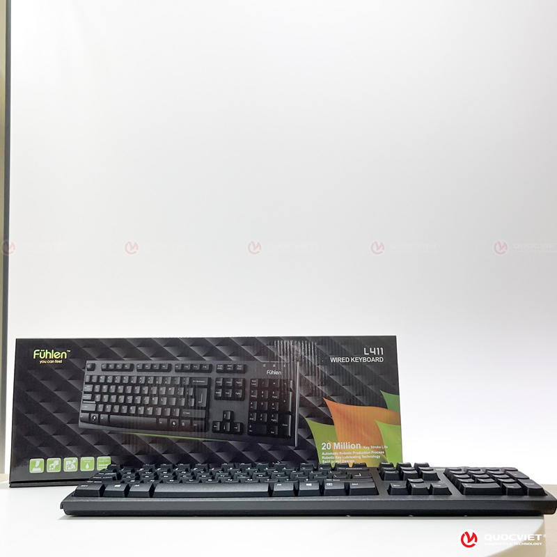 Bàn phím Fuhlen L411 (USB/đen)
