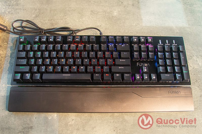 Bàn phím cơ Fuhlen Eraser Mechanical Blue Switch Black
